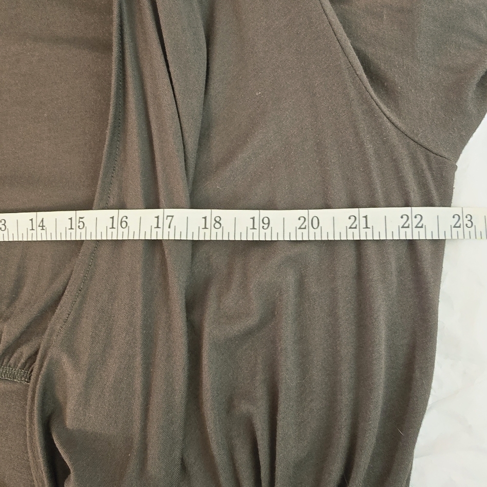 Mossimo Women Stretchy Waterfall Open Olive Green Cardigan Sz Large Long Sleeve - Picture 12 of 12